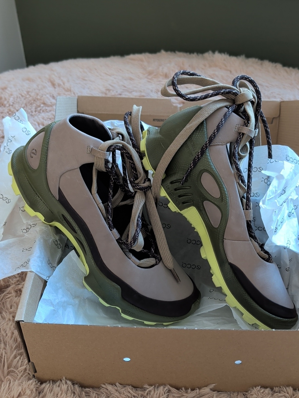 Rare Sold Out Designer ECCO Biom C-trail Lace Up Ballerina Sneaker
